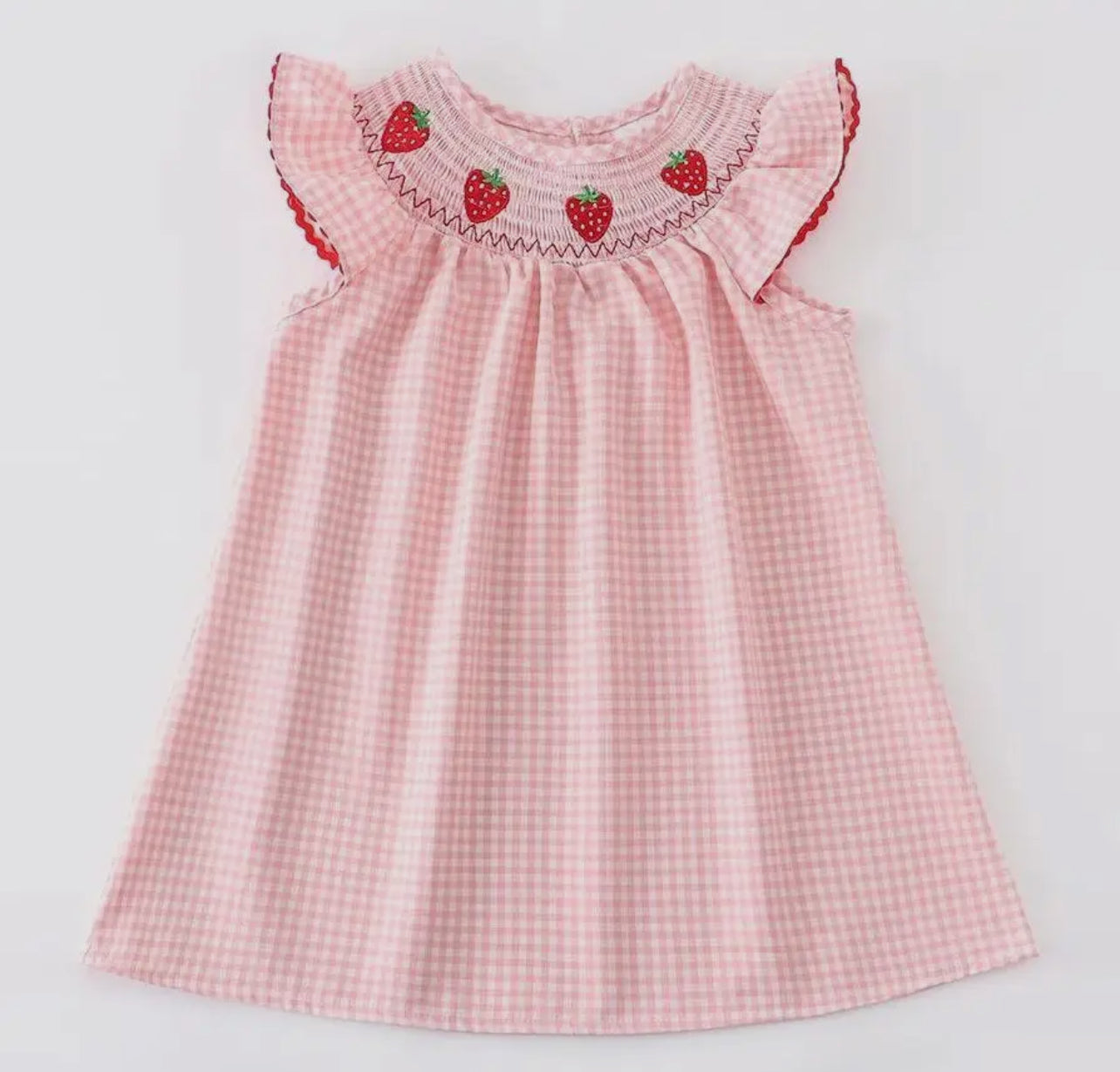 Strawberry Smocked Dress