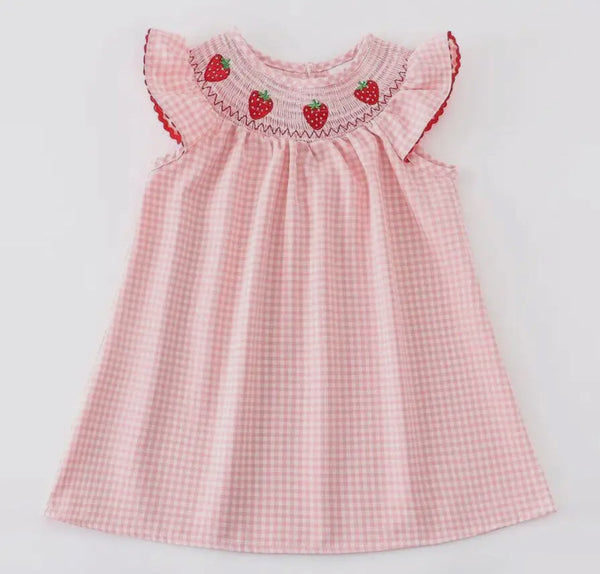 Strawberry Smocked Dress