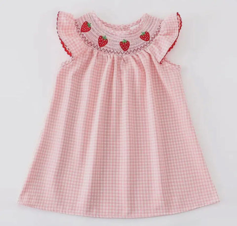 Strawberry Smocked Dress