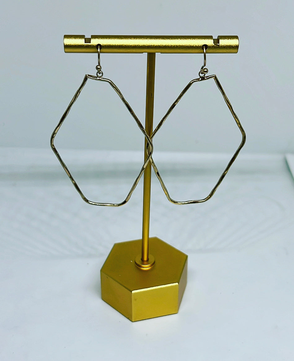 Step into Simple Gold Earrings