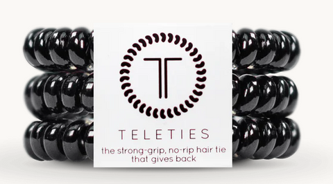 Teleties - Jet Black Small Hair Ties