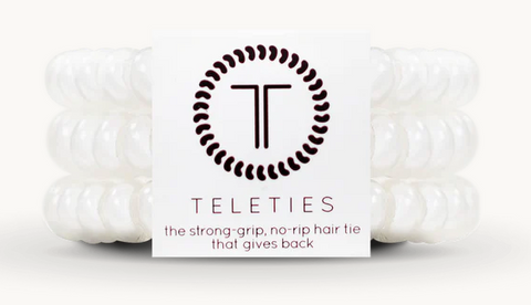 Teleties - Coconut White Small Hair Ties