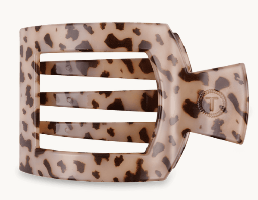 Teleties Blonde Tortoise Flat Square Clip
