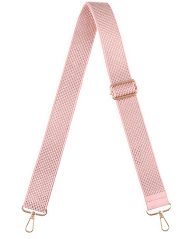 Pink and Rhinestone Adjustable Shoulder Strap