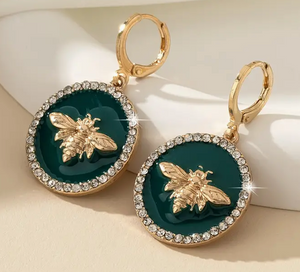 Bee Shaped Dangle Earrings (2 colors)