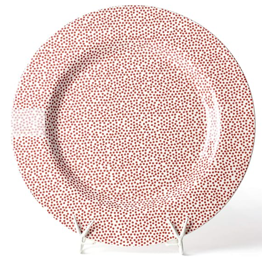 Happy Everything Red Small Dot Big Entertaining Platter