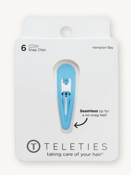 Teletie Hampton Blue Snap Clip (6 Count)