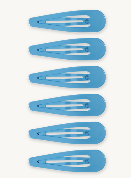 Teletie Hampton Blue Snap Clip (6 Count)