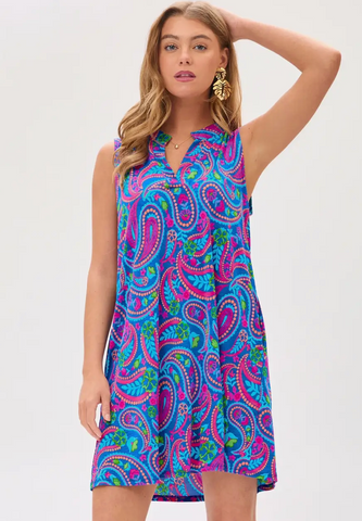 Lizzy Paisley Tank Dress