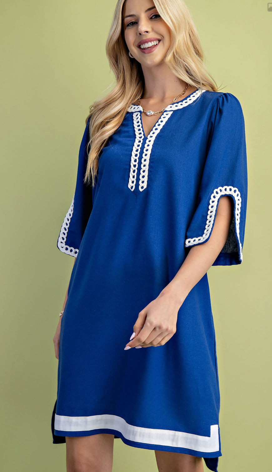 Tide Line Linen Dress