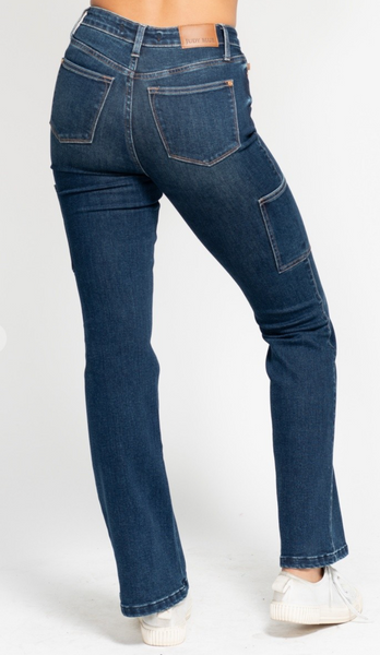 Judy Blue High Waist Cargo Bootcut Jeans