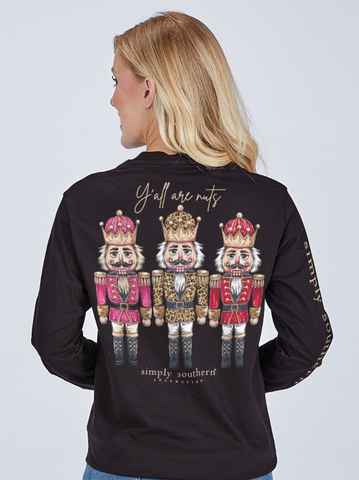 Long Sleeve Simply Southern Black Nutcracker T-Shirt