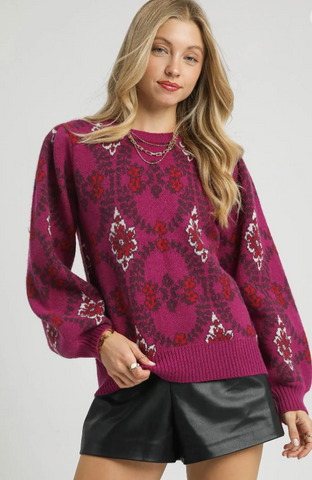 Winter Rose Sweater