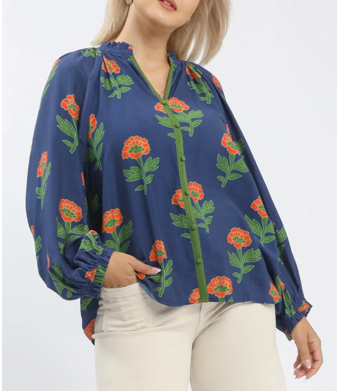 Blue Harvest Blouse