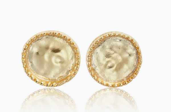 Golden Sphere Drop Earrings