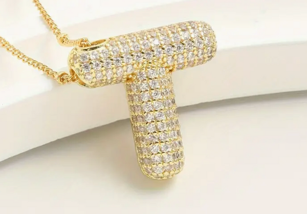 Bubble Initial Necklaces