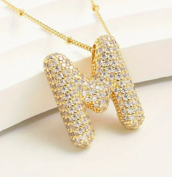 Bubble Initial Necklaces