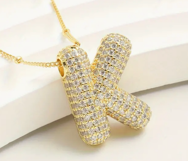 Bubble Initial Necklaces