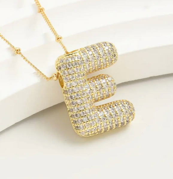 Bubble Initial Necklaces