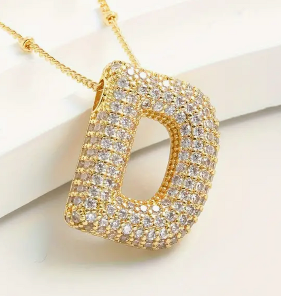 Bubble Initial Necklaces
