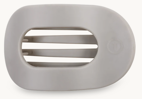 Teleties Silver Flames Flat Round Hair Clip