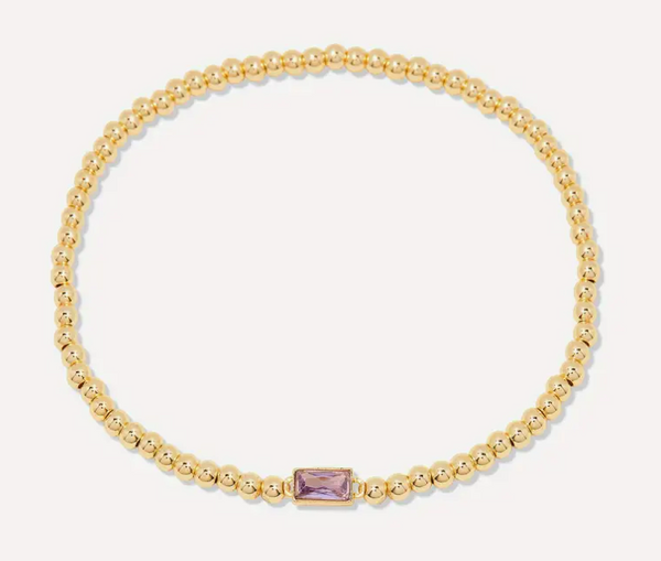 Bold Beaded Birthstone Bracelet