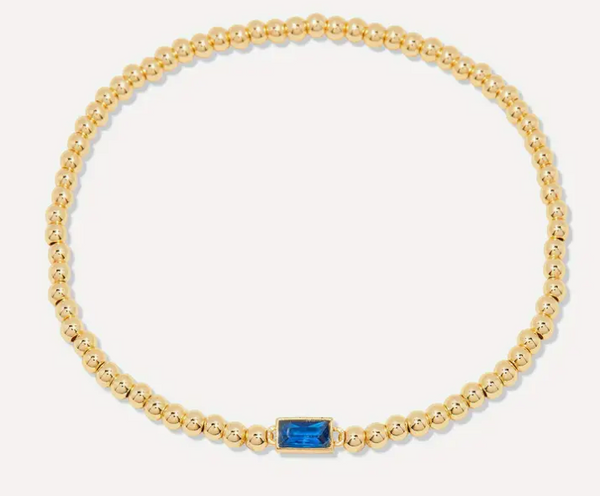 Bold Beaded Birthstone Bracelet