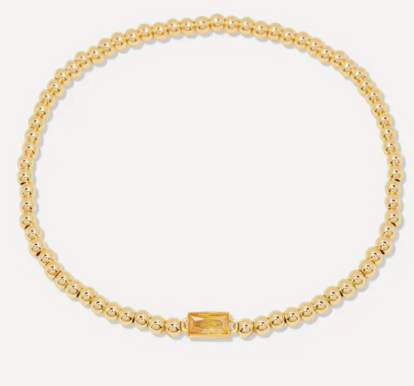 Bold Beaded Birthstone Bracelet
