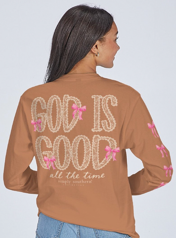 Long Sleeve Simply Southern God Is Good T-Shirt