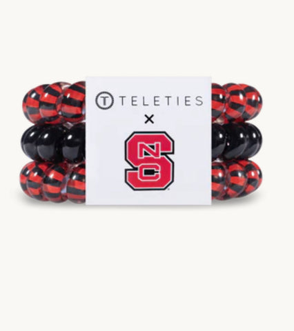 Teleties-NC State Hair Ties