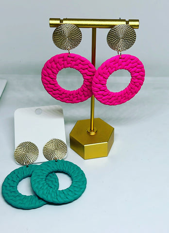 Weave Clay Earrings