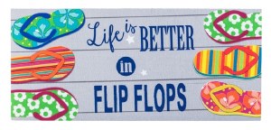Sassafras Mat Insert-Life is better in flip flops