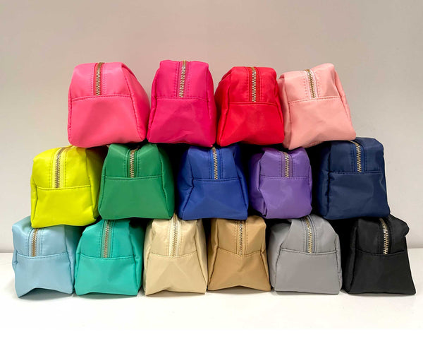 Nylon Cosmetic Zippered Pouch
