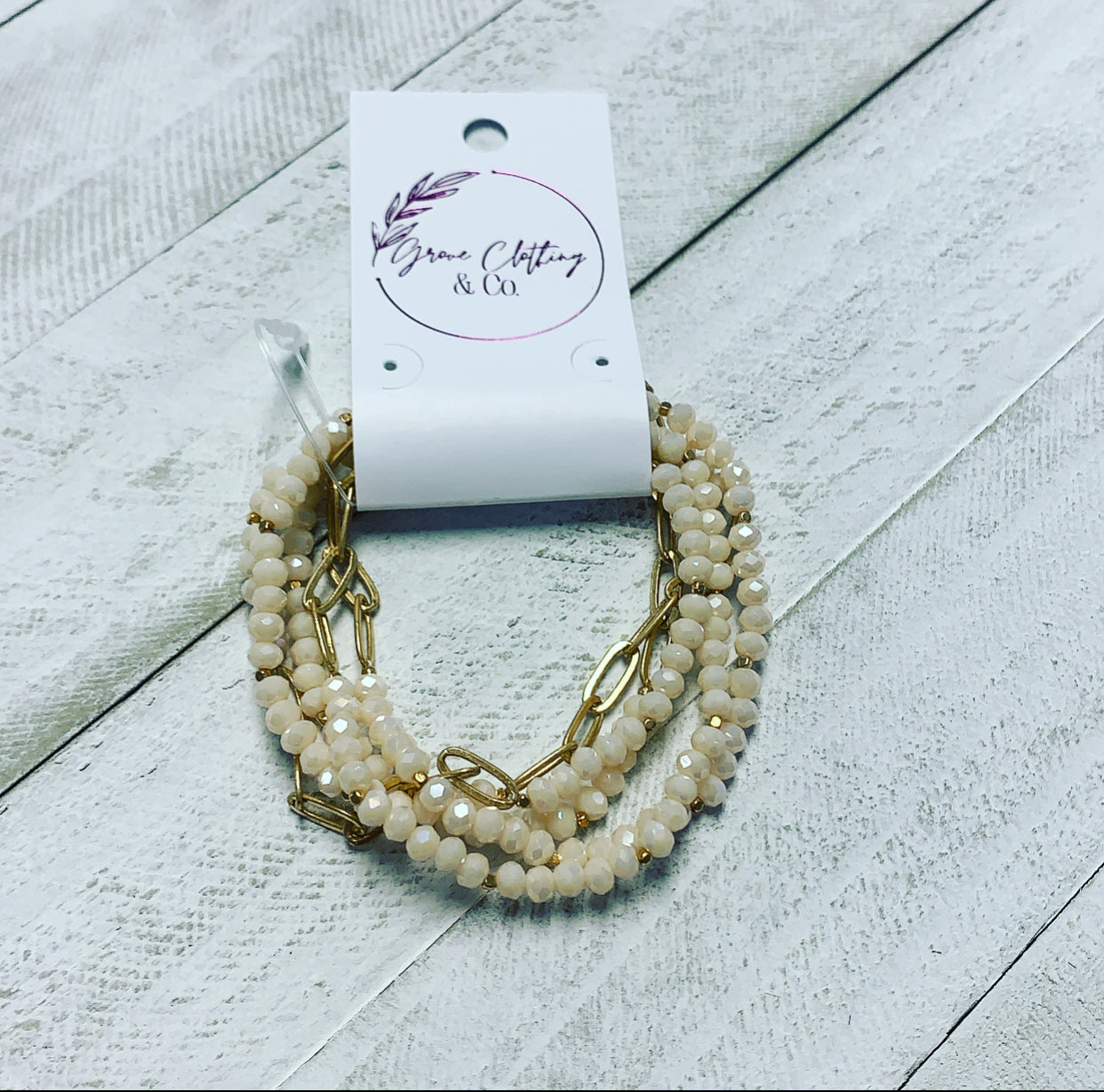 5 Piece Chain Stretch Bracelet