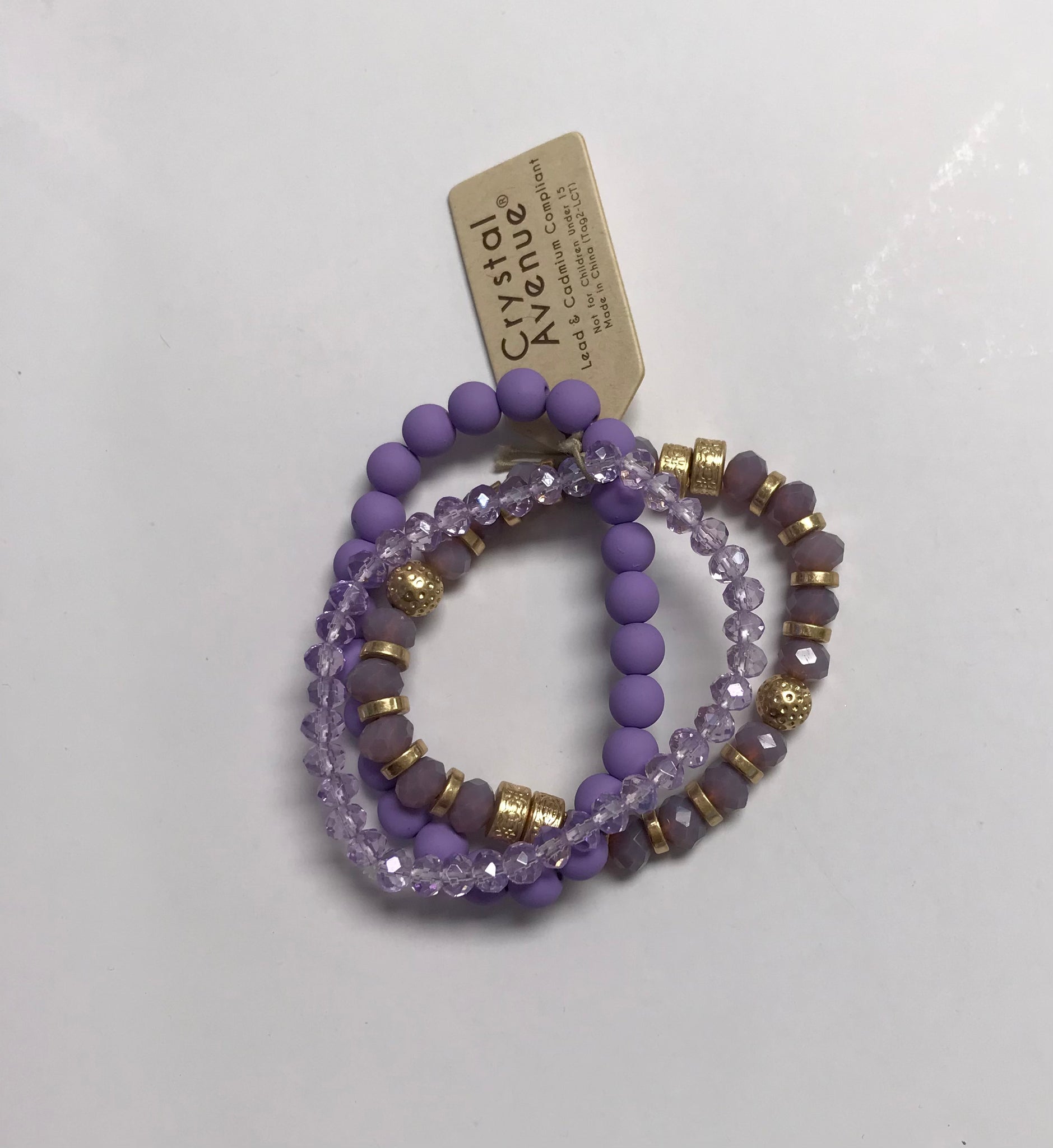 Lilac Stretch Bracelet Set
