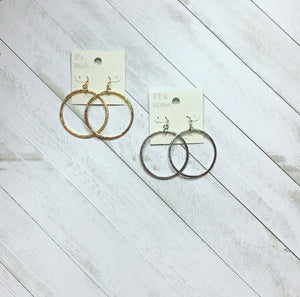 Circle Drop Earrings