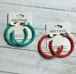 Seed Bead Hoops