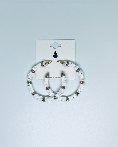 Rubber Bead Hoops-2 COLORS
