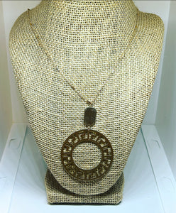 Gina Gold Aztec Necklace Set