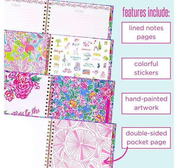 Lilly Pulitzer 12 Month Undated Weekly Planner - Lil Earned Stripes