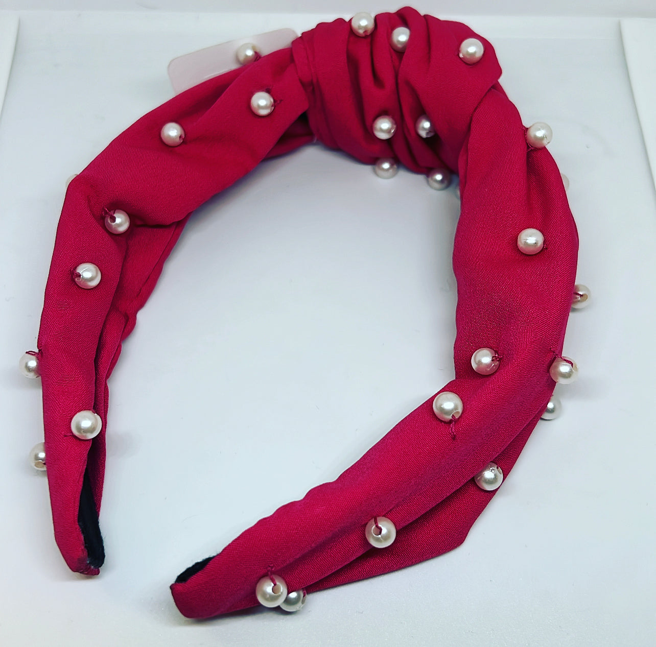 Hot Pink Pearl Headband