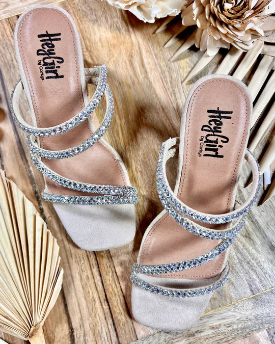 Hey Girl by Corky's Dreamy Sandal- Clear Jewels