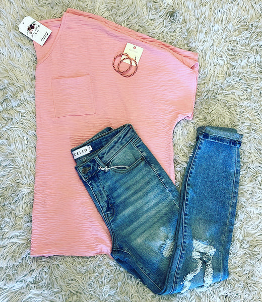 REG Airflow V-Neck Dolman Short Sleeve Top
